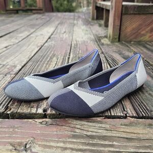 Rothy’s, Women’s, The Flat, Captoe, Dove Grey, Size 8